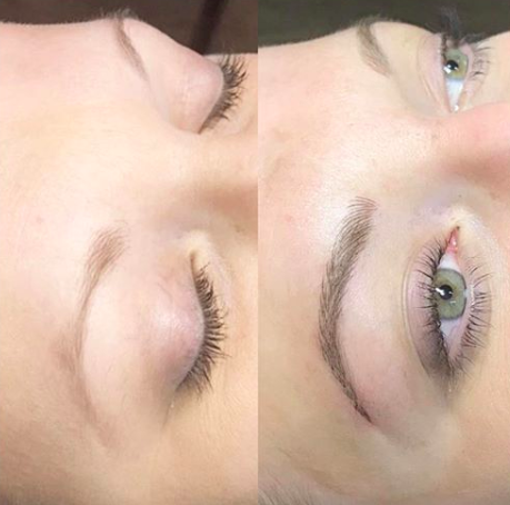 microbladed eyebrows