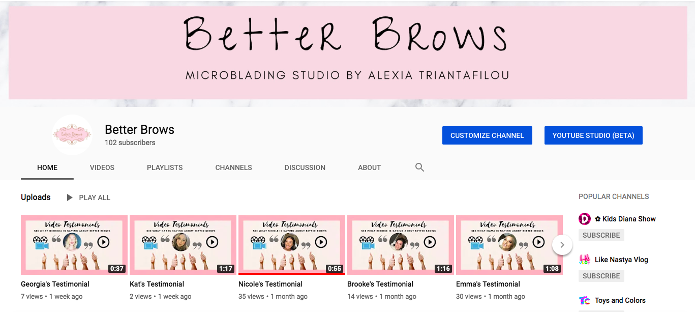 better brows youtube