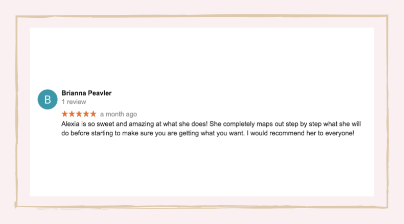 Review from Brianna Peavler