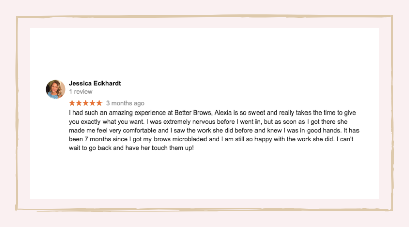 Review from Jessica Eckhardt