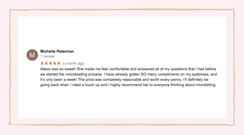 Review from Michelle Peterman