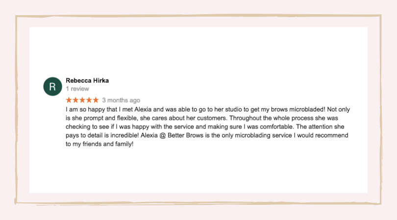Review from Rebecca Hirka