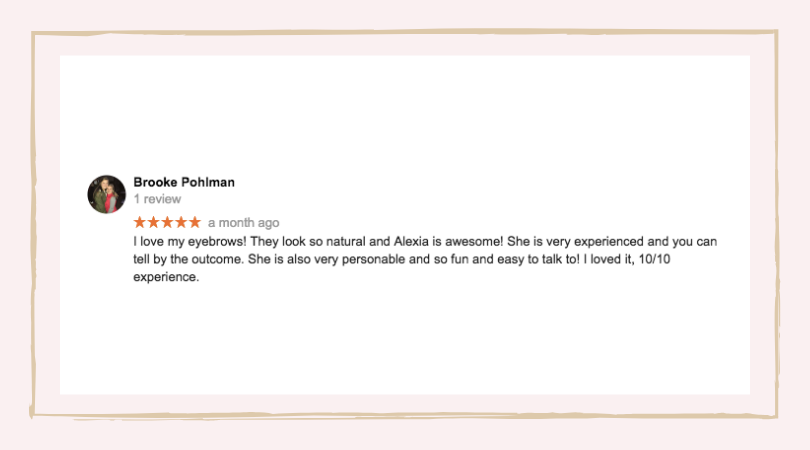 Review from Brooke Pohlman